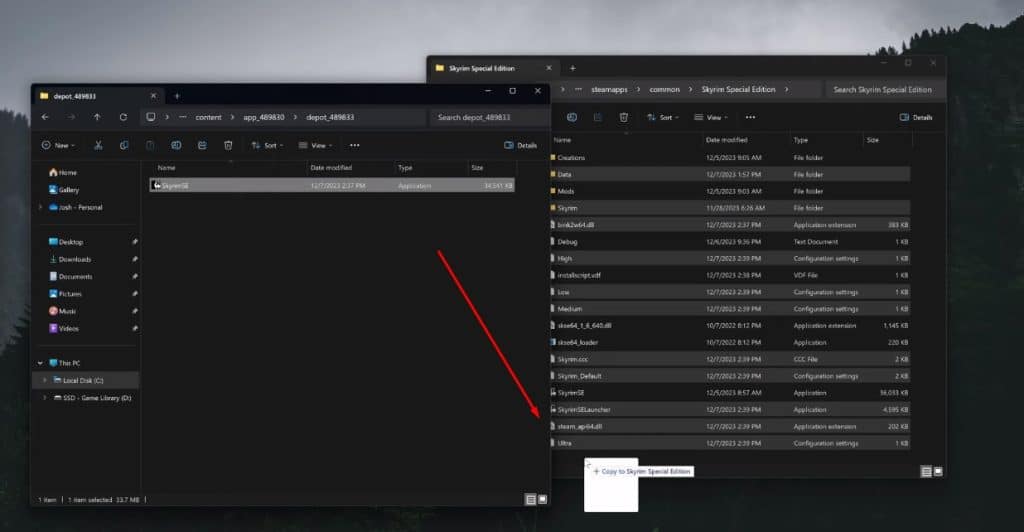 3rd folder directory