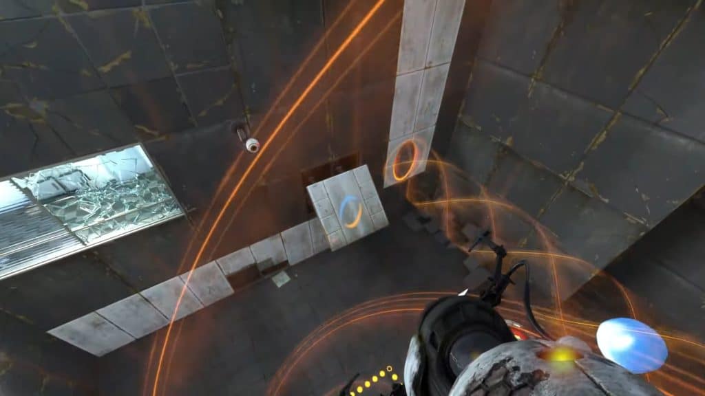 Portal Placement While Flying in the Air