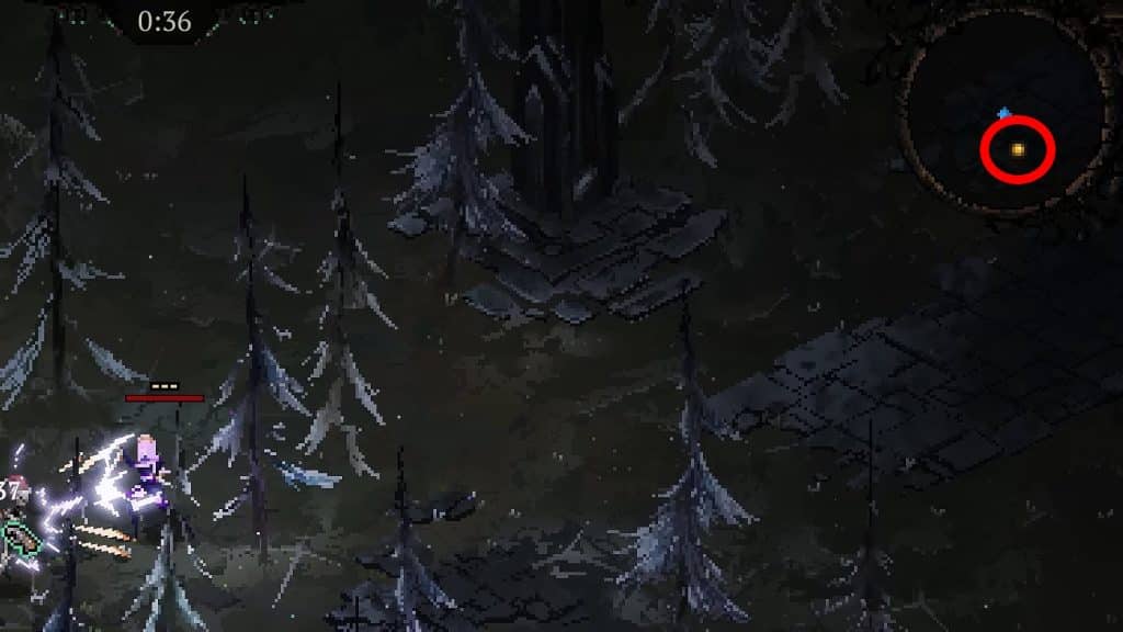 Encounter icon on the map