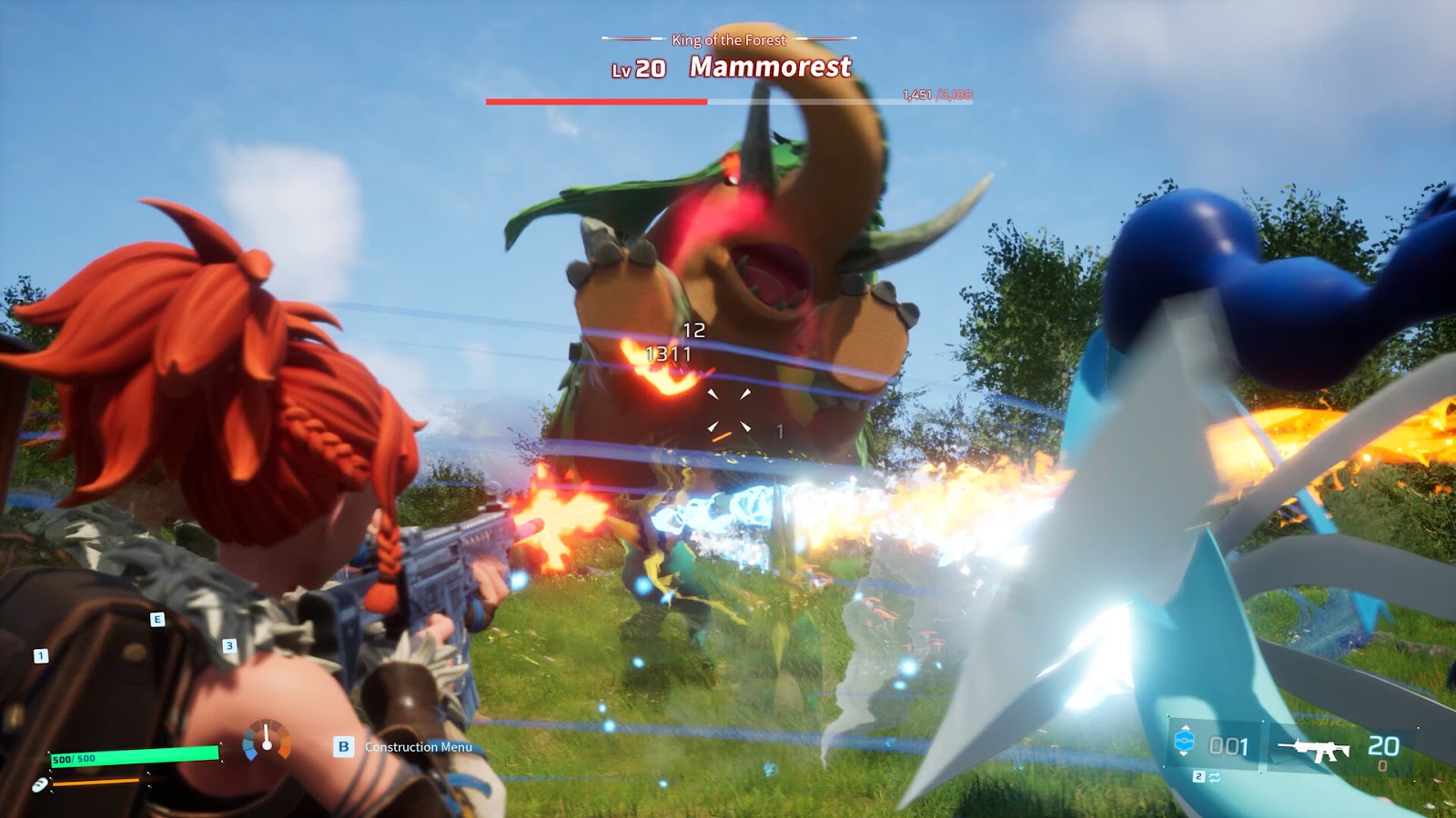 Open world traversal in Palworld