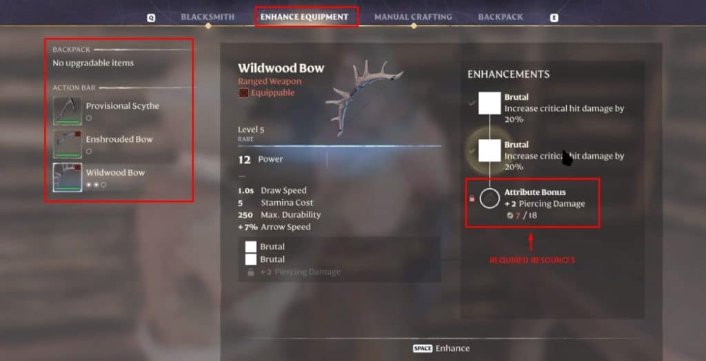 Enhancing weapons