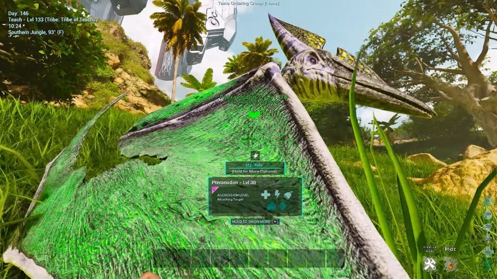 Ark Survival Ascended: How To Force Tame Dinos - Example Tame Dino