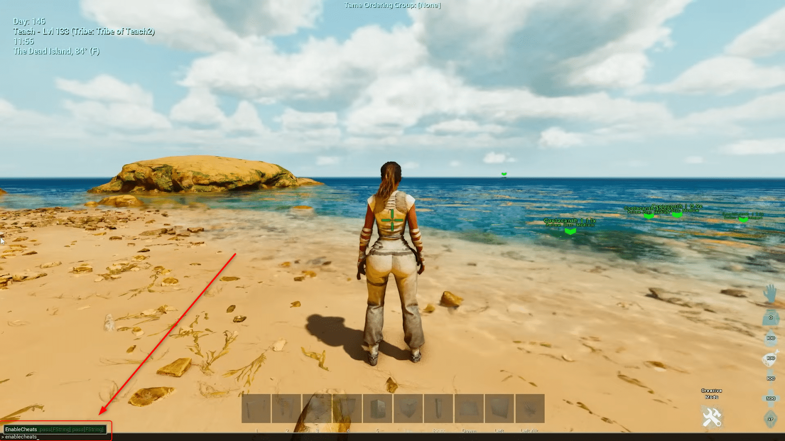 Enable cheats in Ark: Survival Ascended