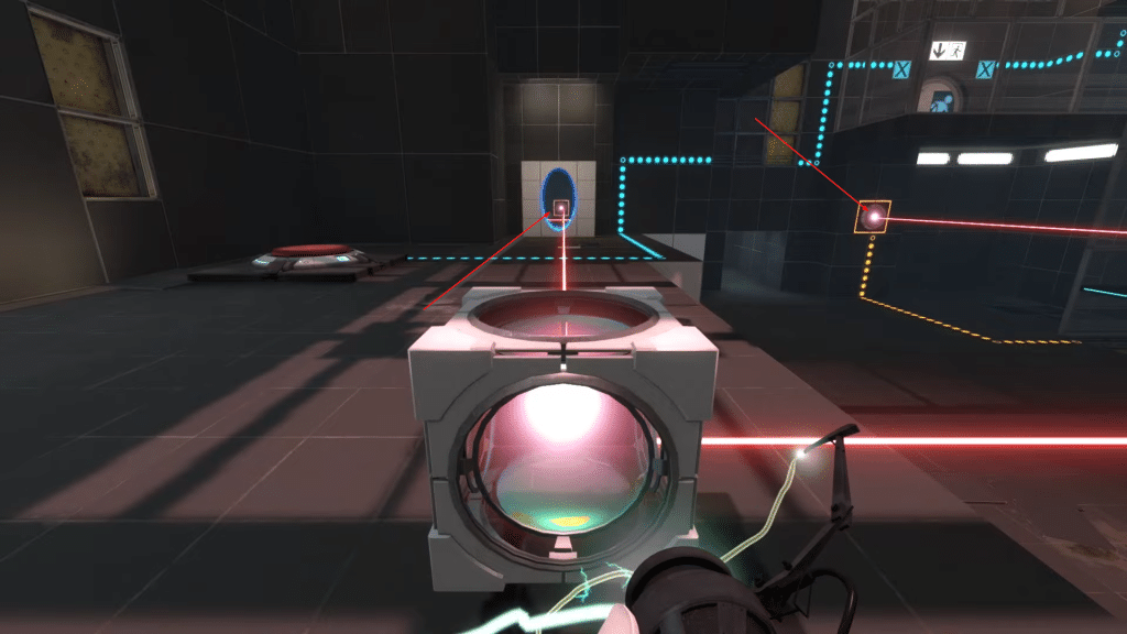 Aligning the laser beams with the box
