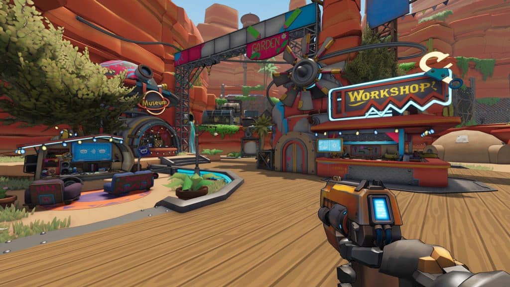The base camp in Roboquest