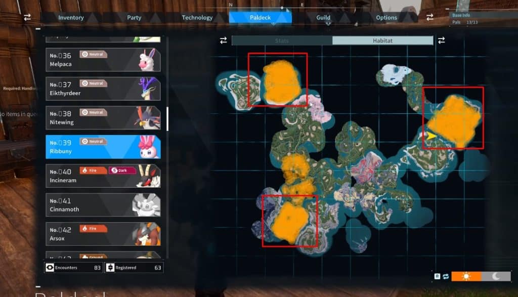 Ribbuny locations