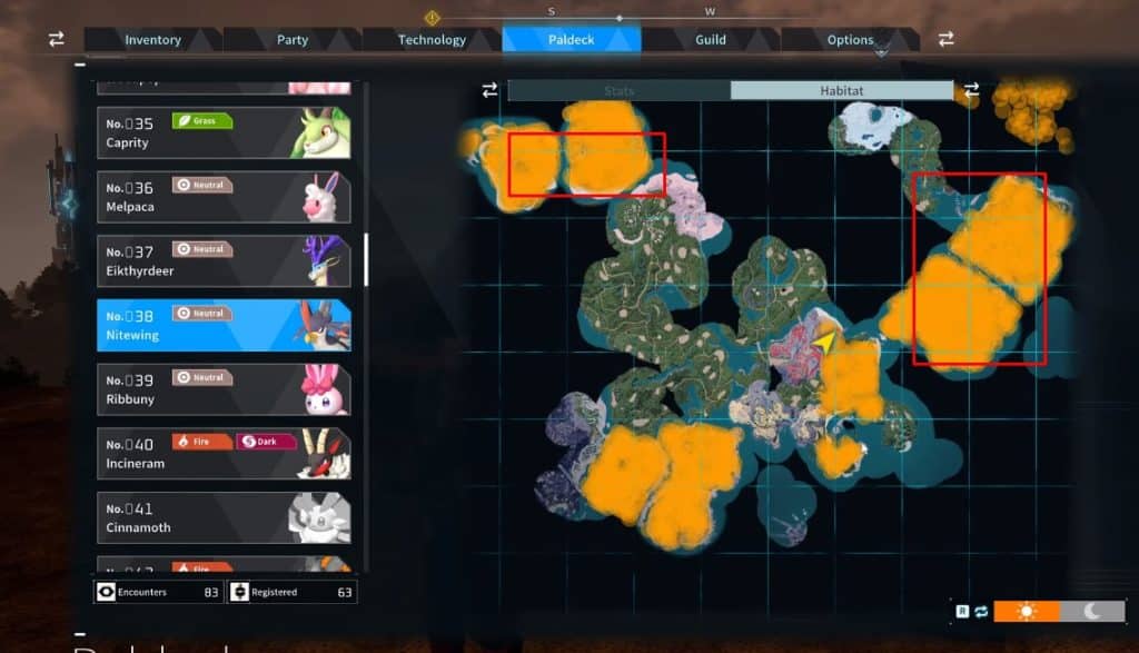 Nitewing locations
