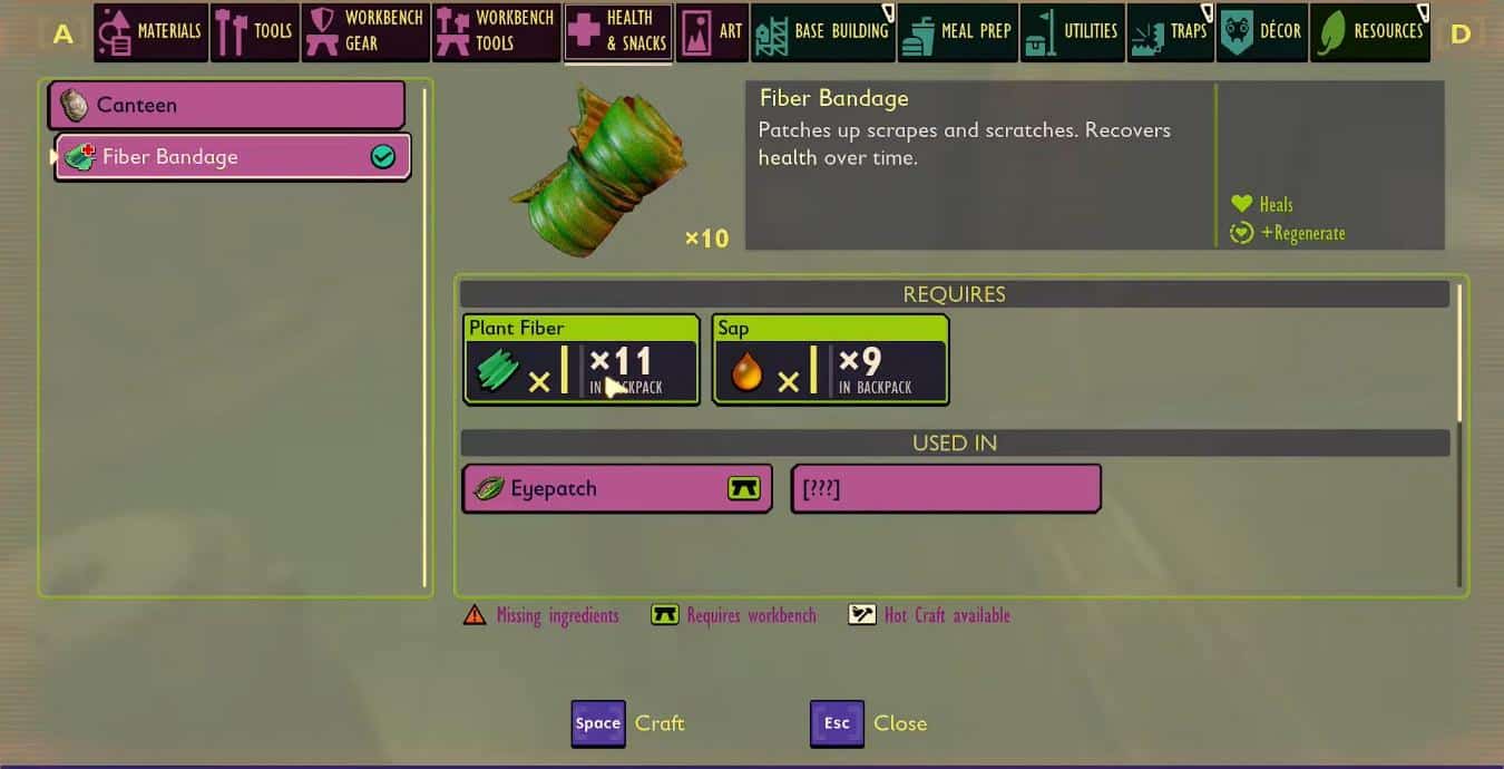 Fiber Bandages