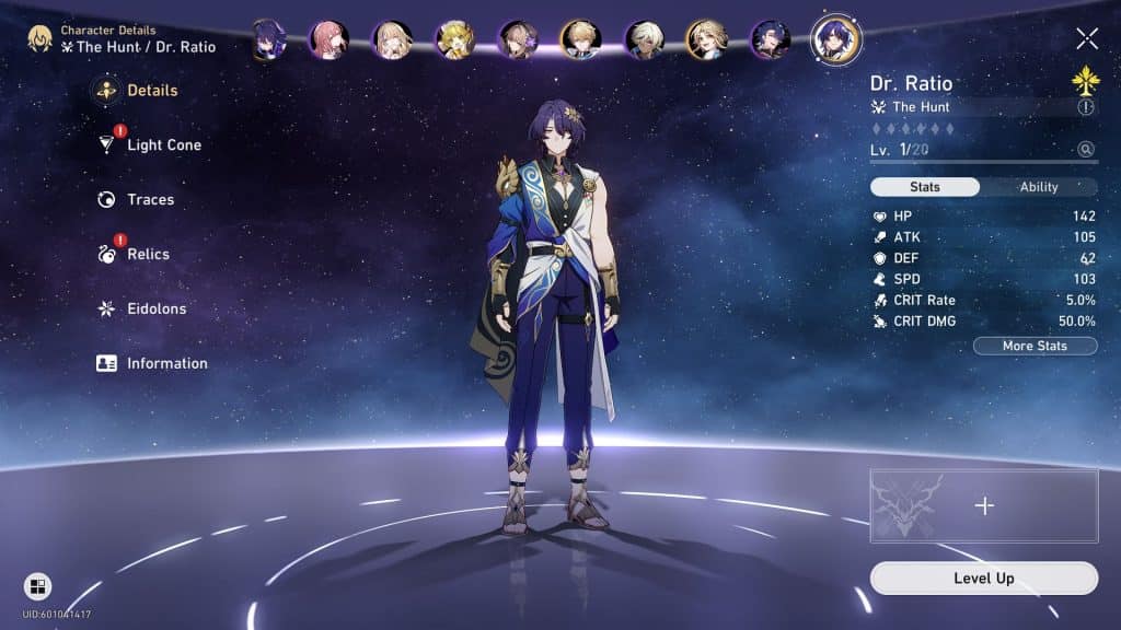 Honkai Star Rail: How to Get Free Dr. Ratio - Character Preview