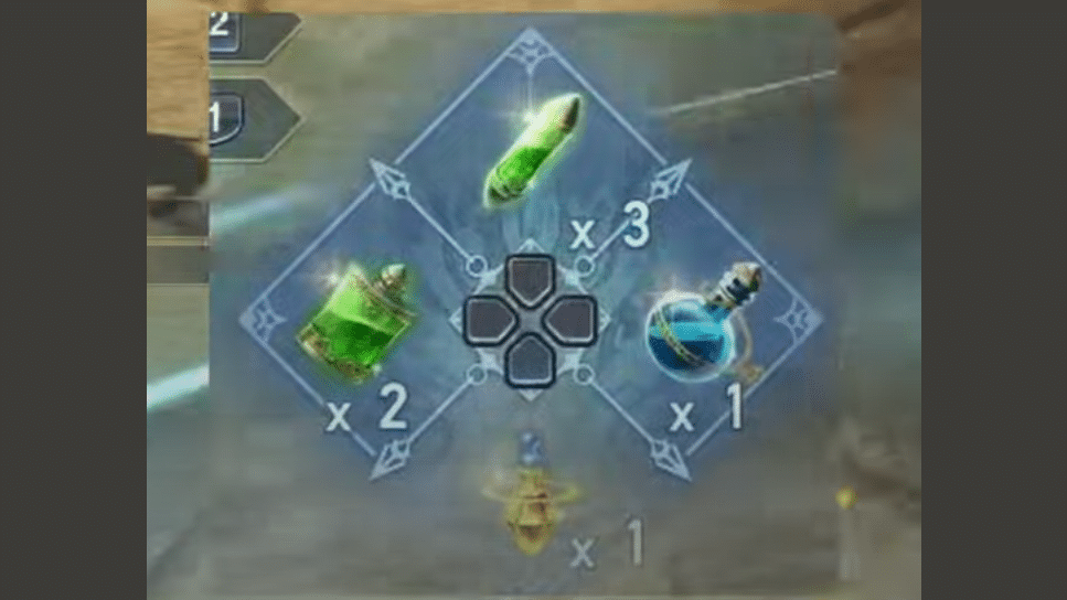 the 4 potions each player will have