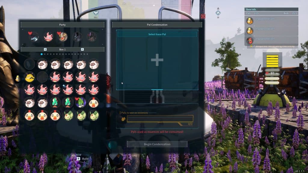Infusion menu