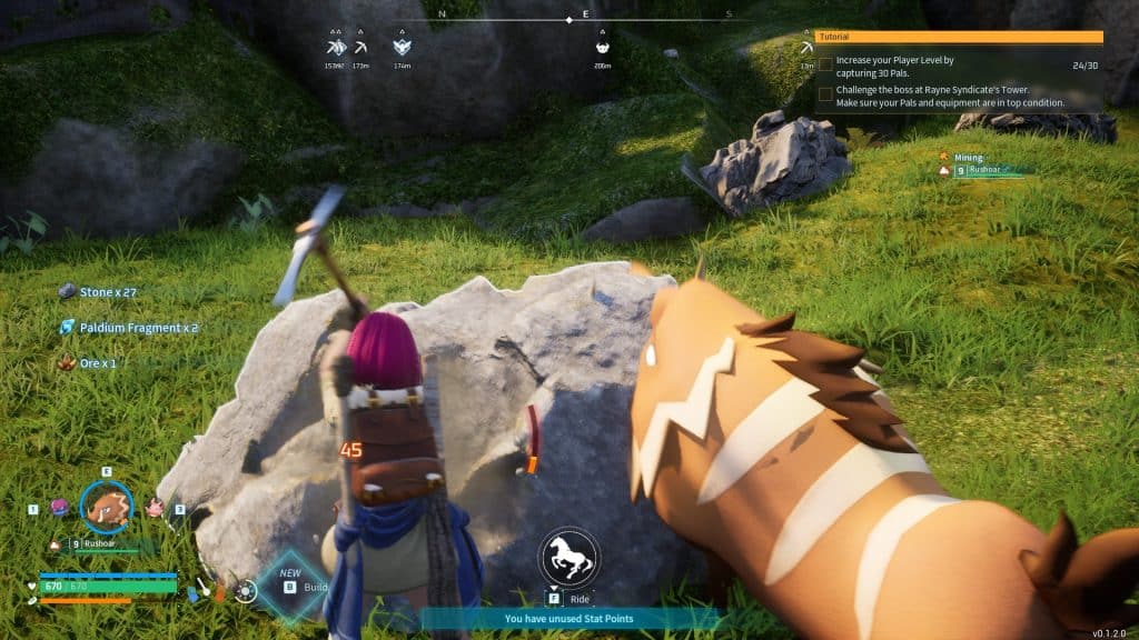 Ore from mining stones
