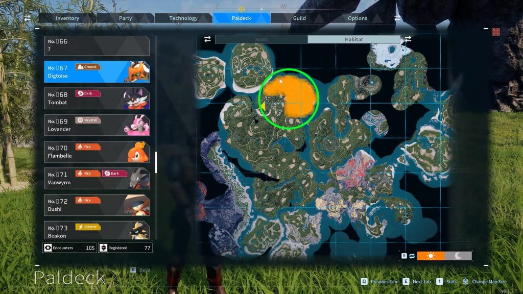Digtoise and Damud habitats