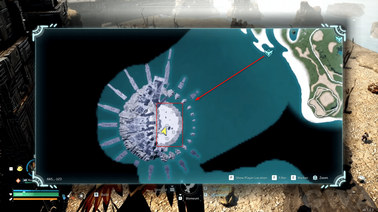 Map in Palworld