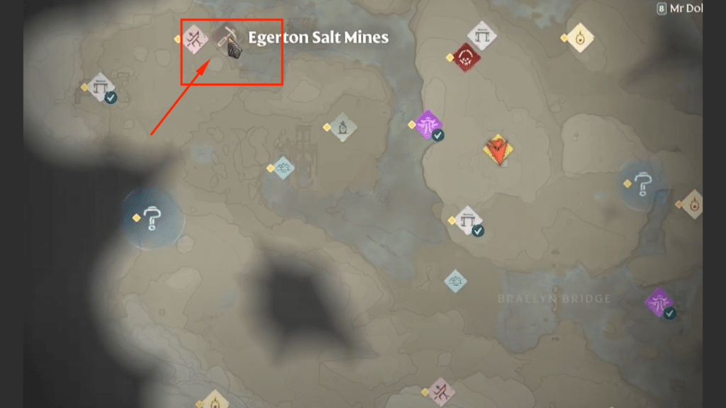 Egerton Salt Mines Map