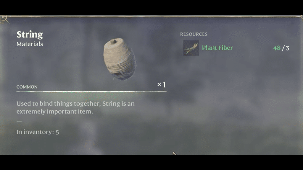 String