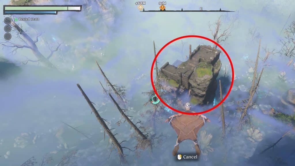 The building with the chest