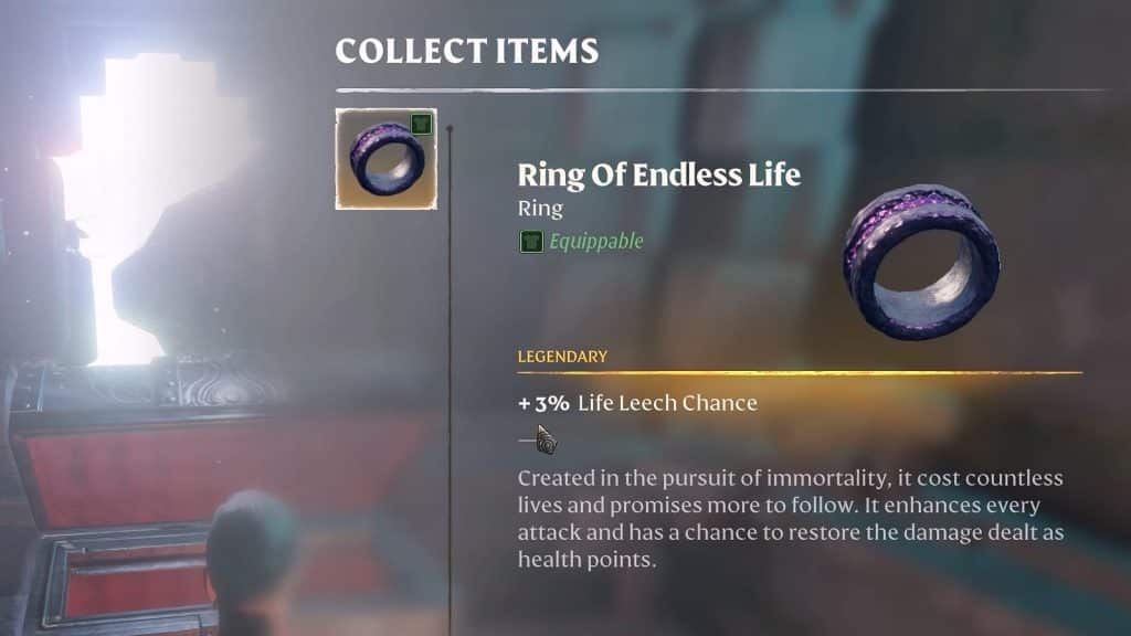 A successful Legendary item run, though not a weapon