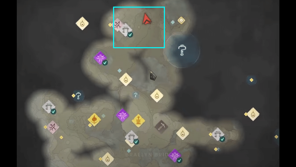 Best location for farming clay indicated on the map