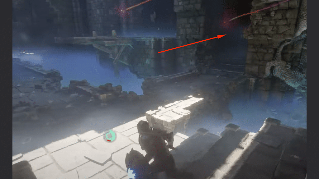 where to go to from the bridge for the 1st button