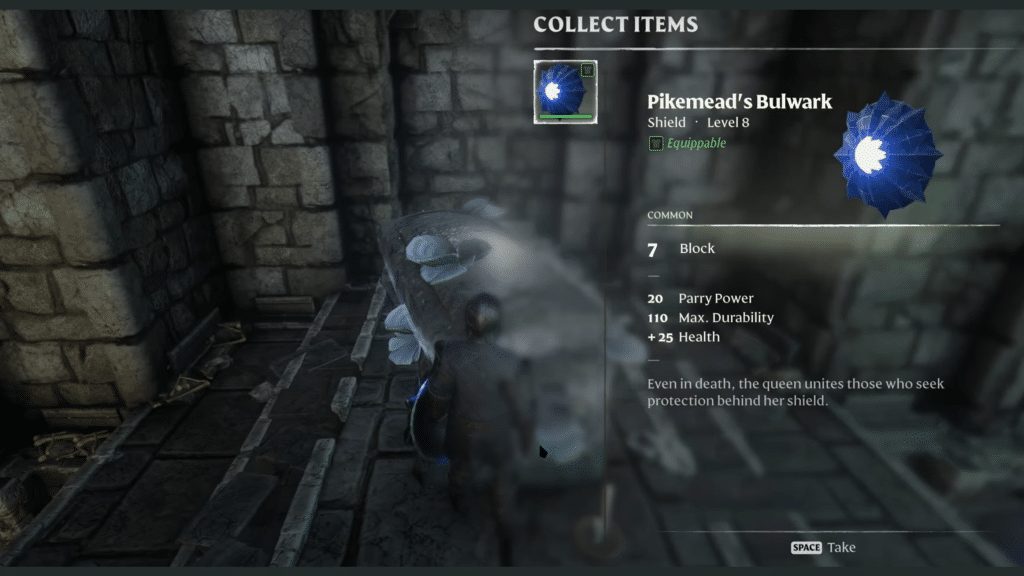 Pikemead's Bulwark Item description
