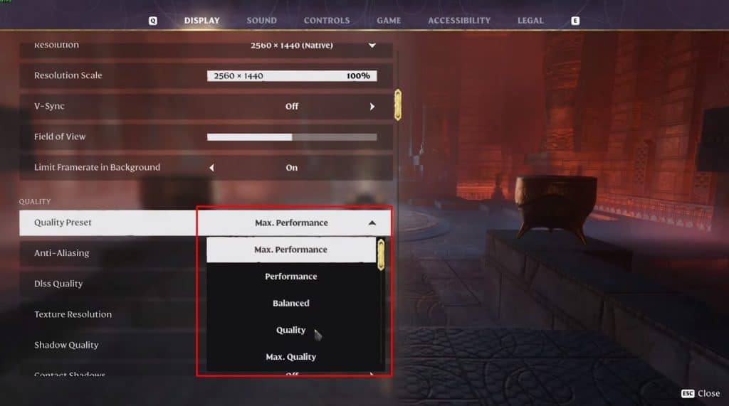 Enshrouded Optimization Settings Quality Presets