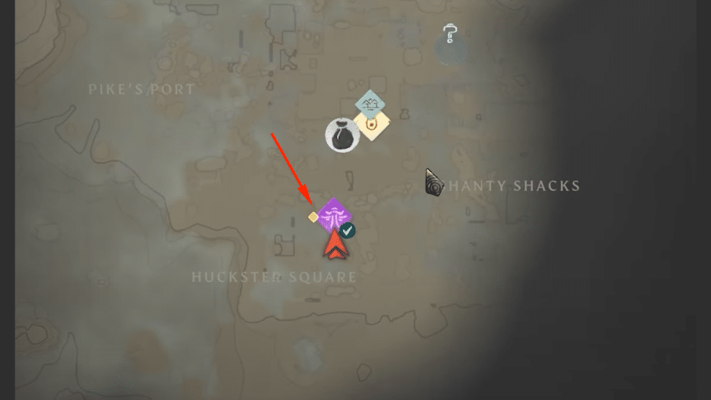 map location for gloves