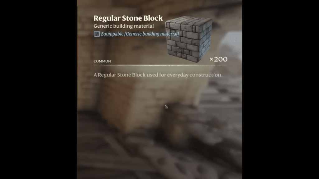 Regular stone block info
