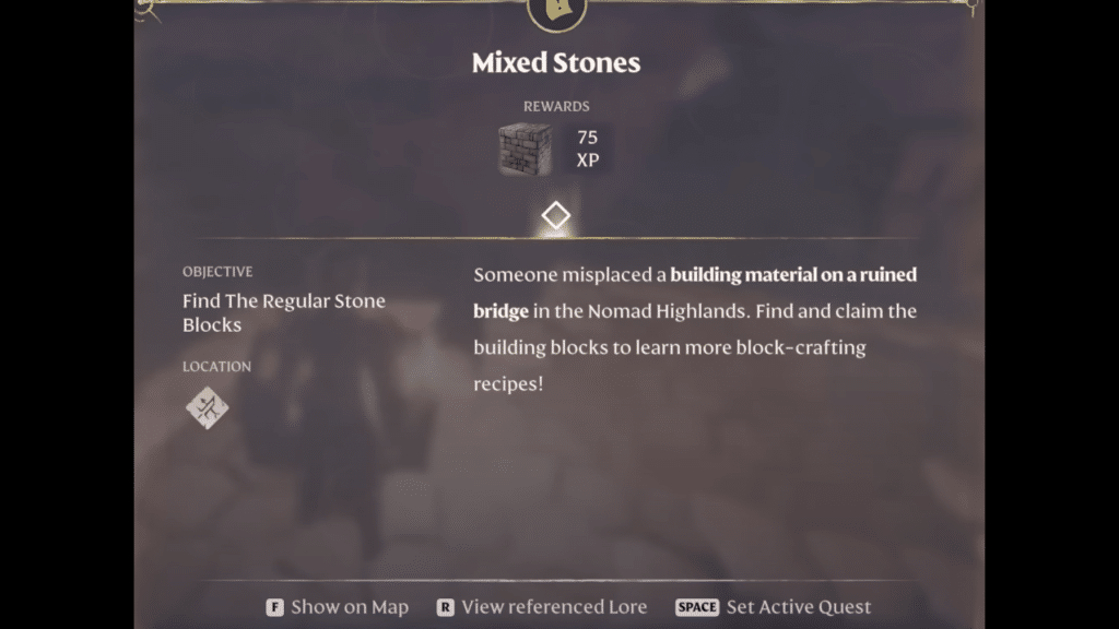 quest for regular stone block