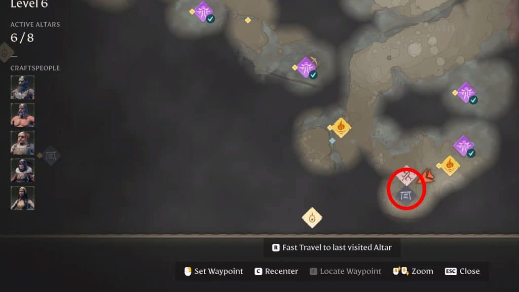 Scatterbone Sun Temple Location