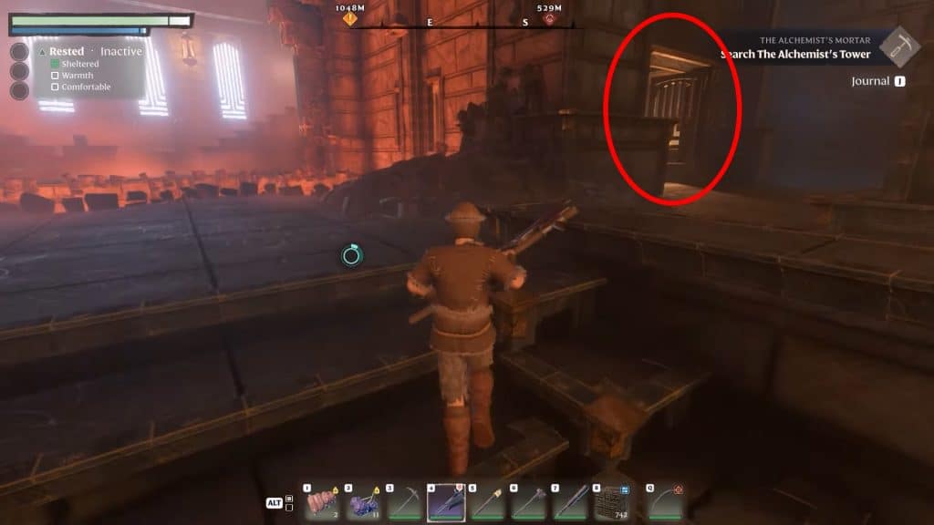 Gate on the second floor