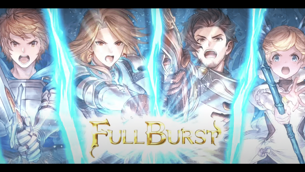 screen that pops up when preforming the full burst attack