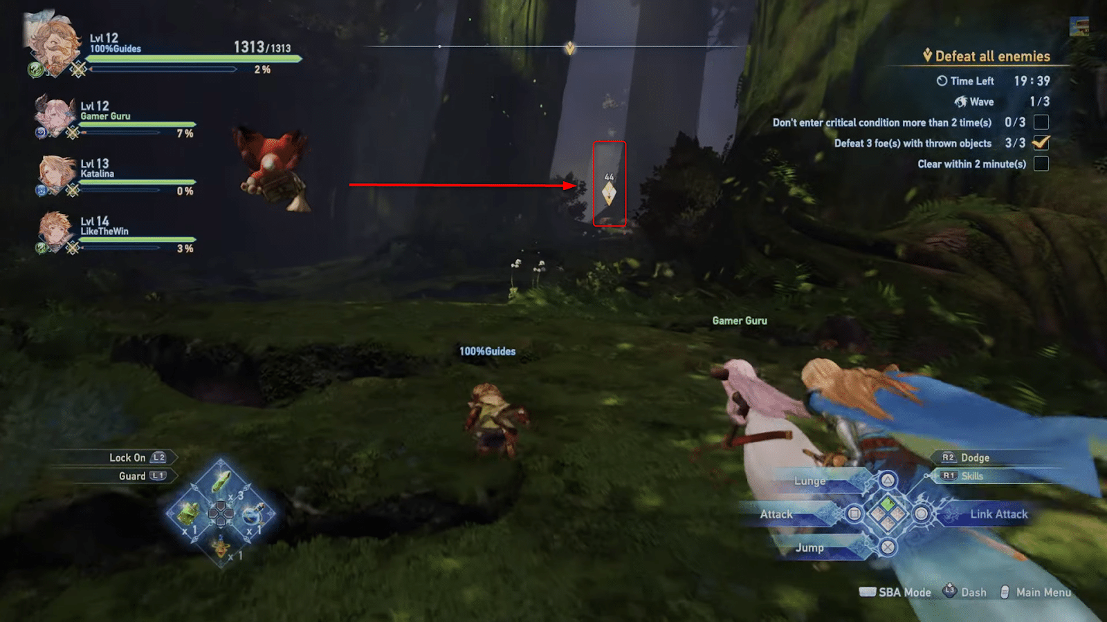 Objective in Granblue Fantasy Relink