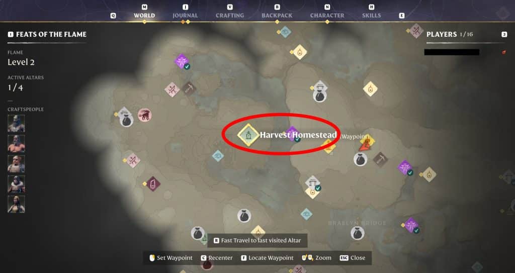 Harvest Homestead location