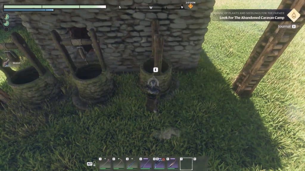 Multiple Water Wells at base