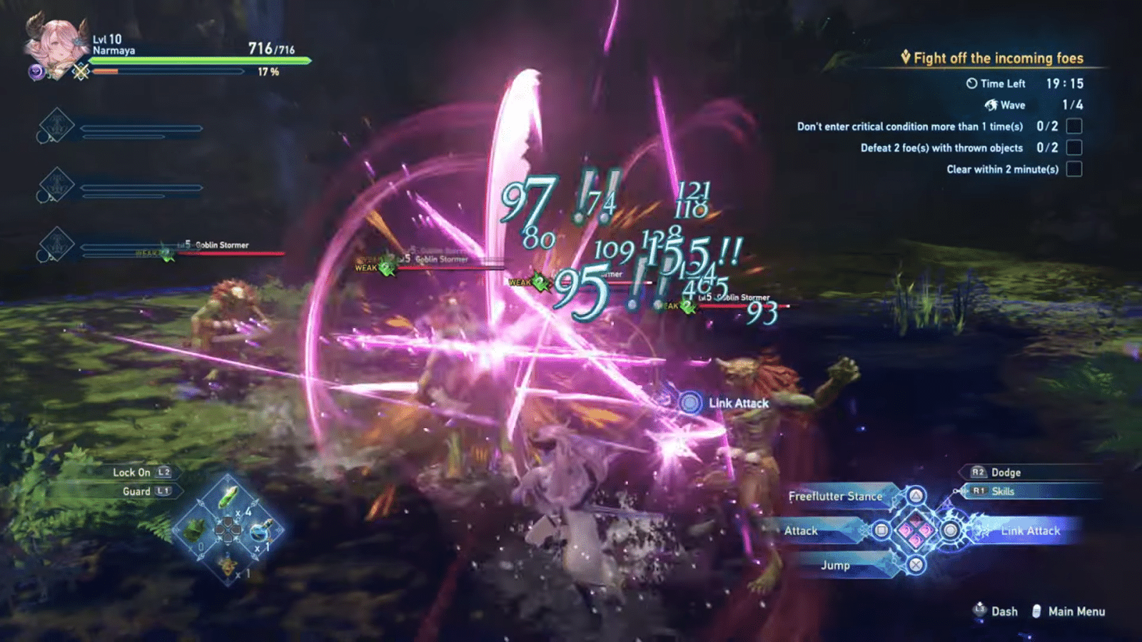 Combo Finisher in Granblue Fantasy Relink