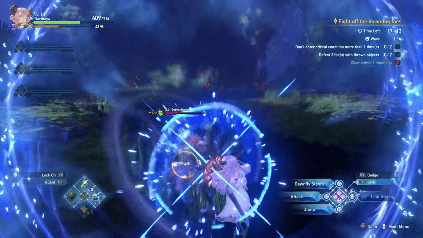 Blocking in Granblue Fantasy Relink