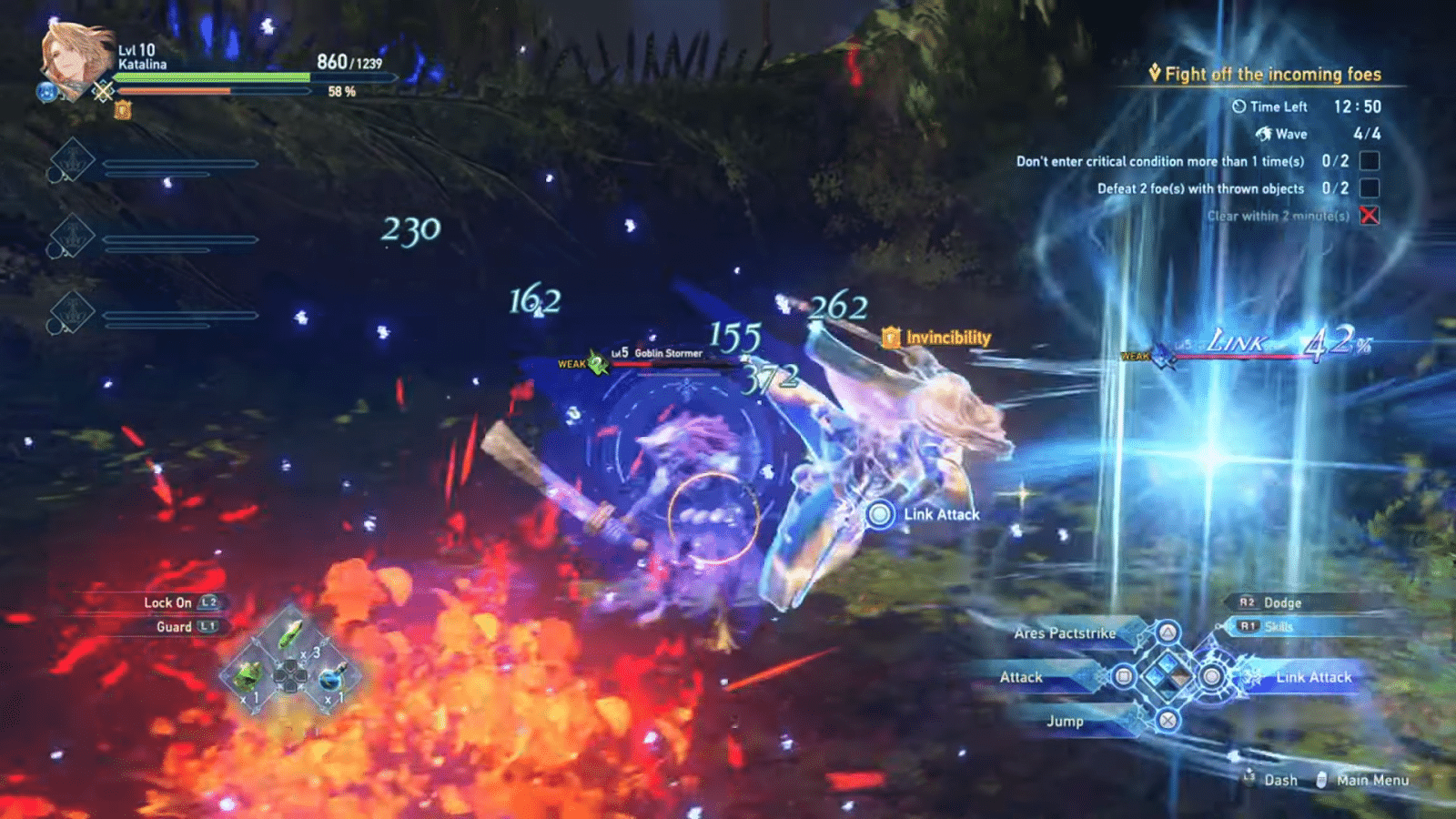 Dodging in Granblue Fantasy Relink