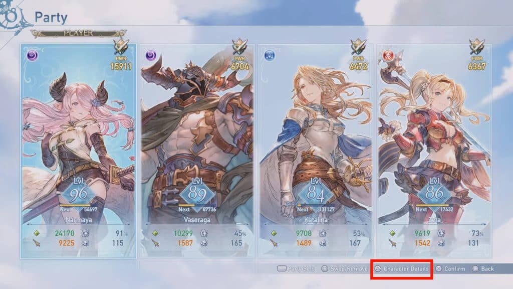 Character Details
