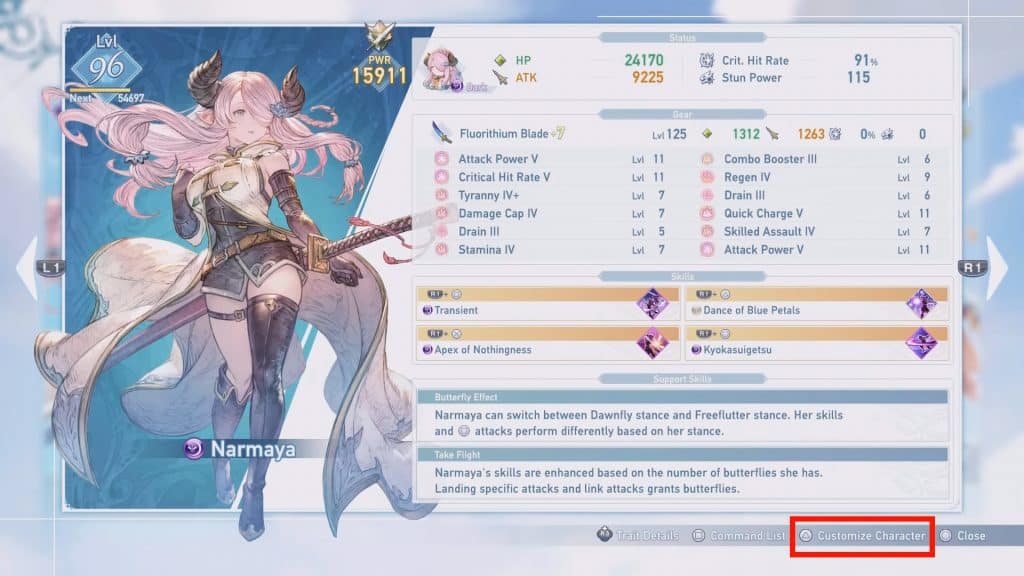 Customize Character