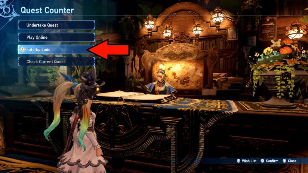 Fate Episodes at the quest counter