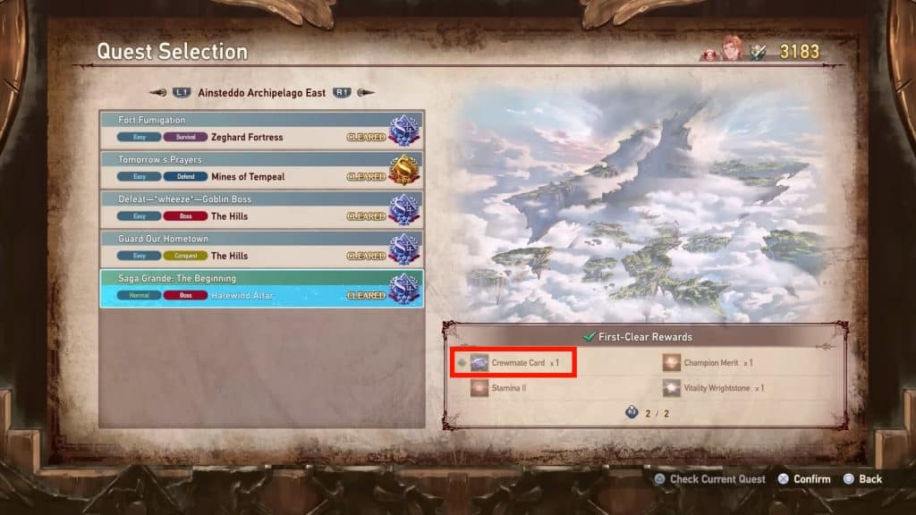 Granblue Fantasy Relink: Guide for New Players - Crewmate Cards