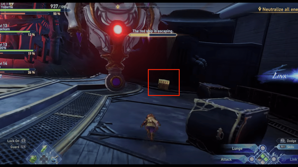 second chest behind large enemy