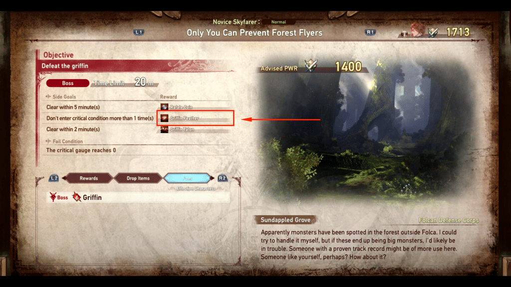 quest description of only you can prevent forest flyers quest