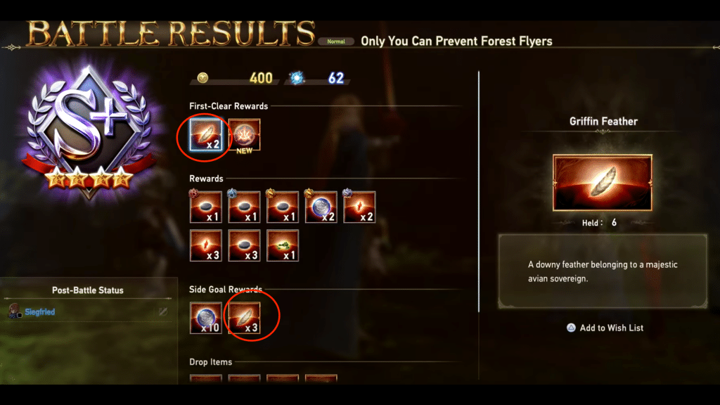 rewards upon completing the quest