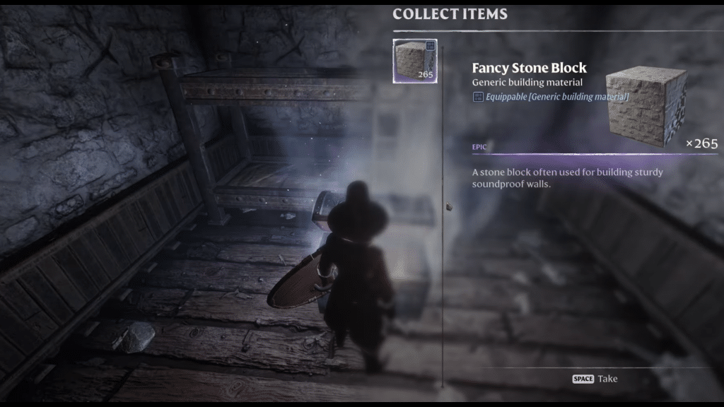 chest containing the fancy stone
