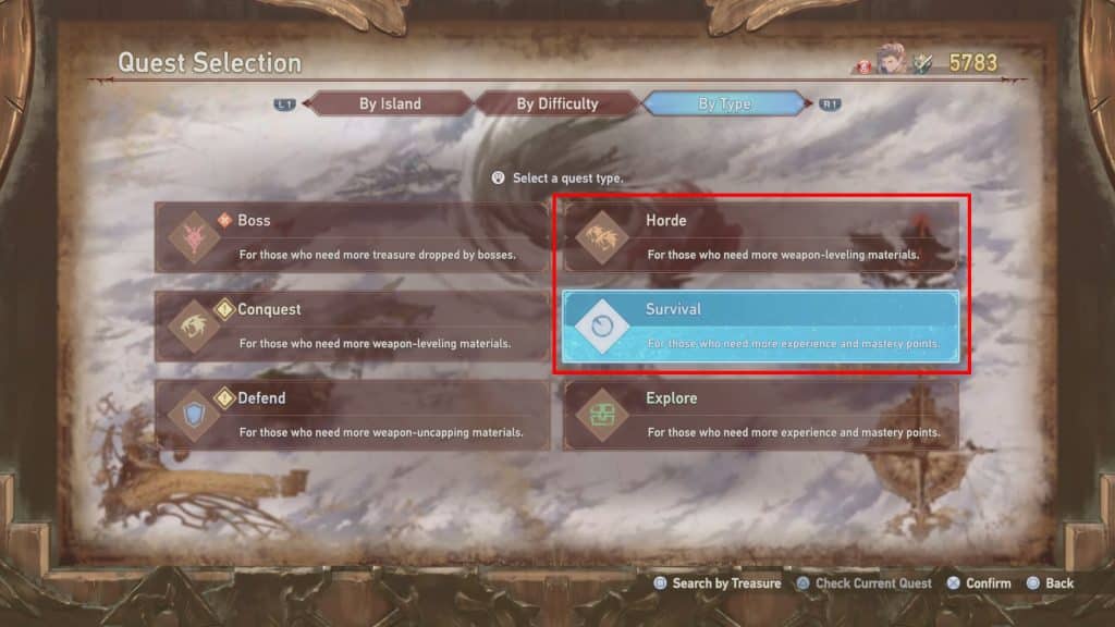 Horde and Survival quests