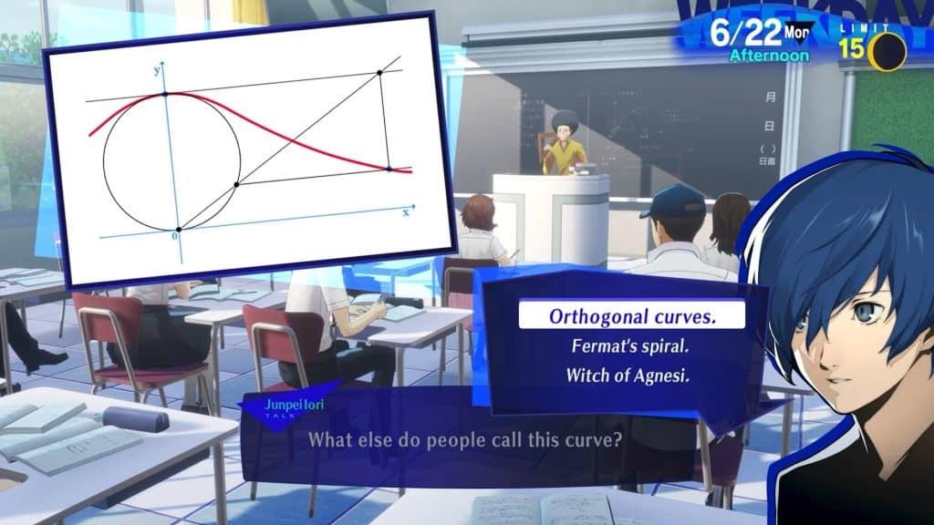 Persona 3 Reload: All Correct Answers to Class Questions - School Questions Screenshot