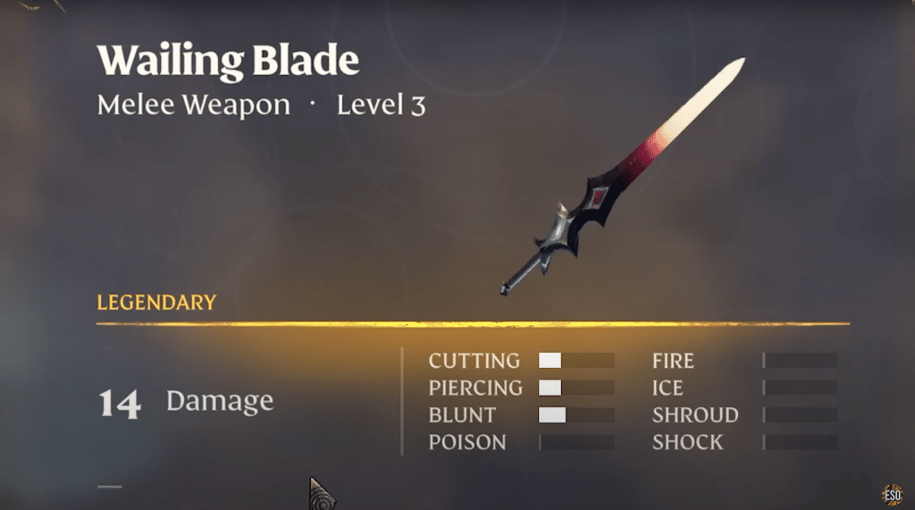 Wailing Blade stats