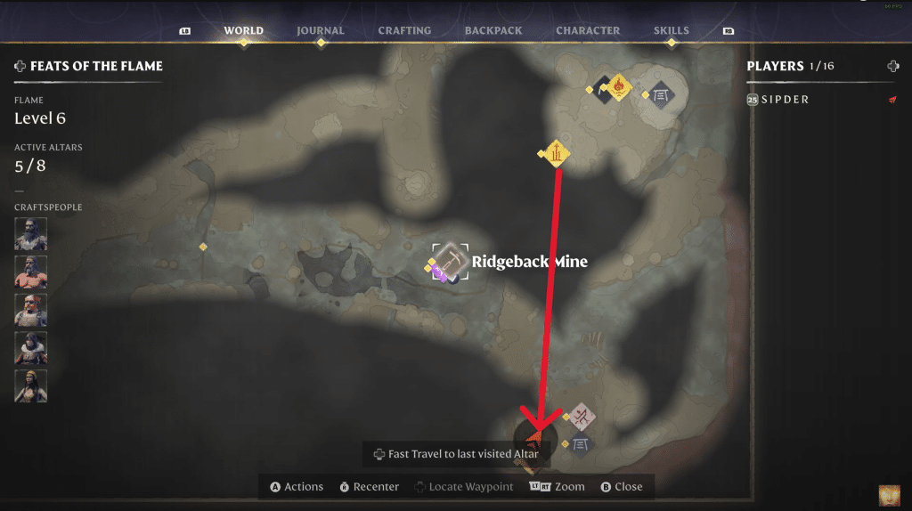 Ridgeback Mine location